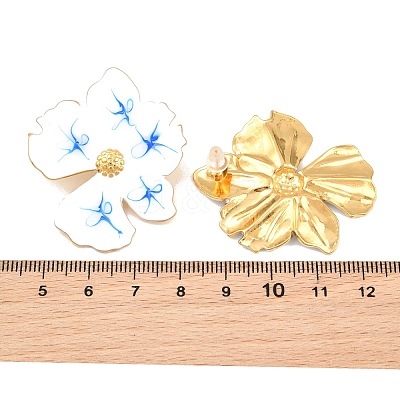 304 Stainless Steel Stud Earrings SA-CBA065A-03C-G-1