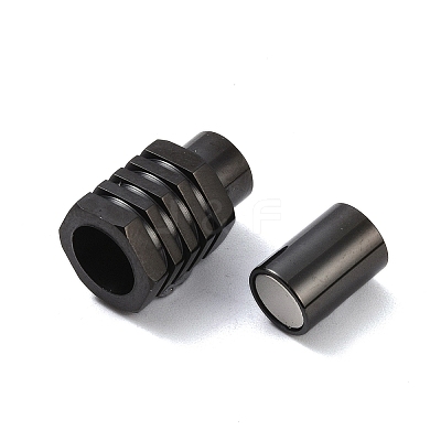 304 Stainless Steel Magnetic Clasps STAS-K282-03EB-1