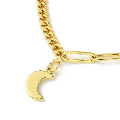Golden Brass Charm Bracelets BJEW-JB10021-02-1