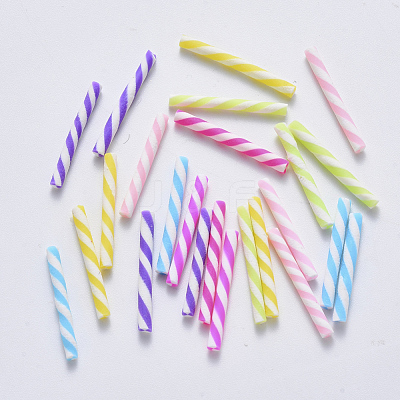 Handmade Polymer Clay Beads CLAY-R084-03-1