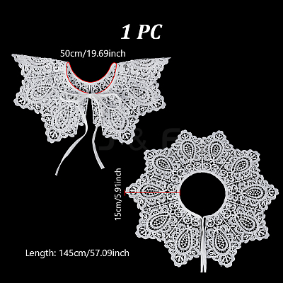 Polyester Lace Collars AJEW-WH0248-746D-1