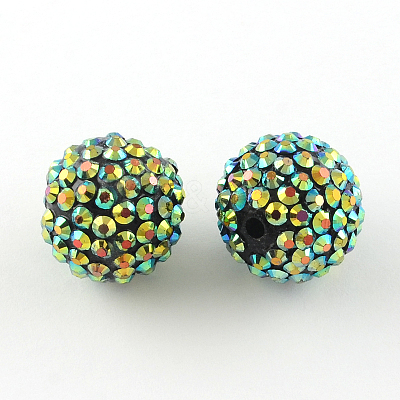 AB-Color Resin Rhinestone Beads RESI-S315-14x16-04-1