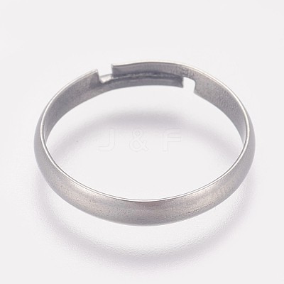 Tarnish Resistant 316 Surgical Stainless Steel Finger Ring Settings X-STAS-I090-02P-1