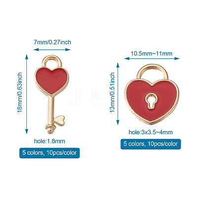 Alloy Enamel Pendants ENAM-TA0002-22-1