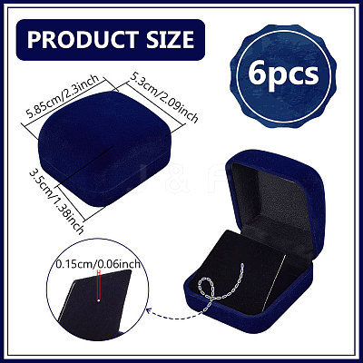 Velvet Badge Package Boxes CON-WH0086-171A-1