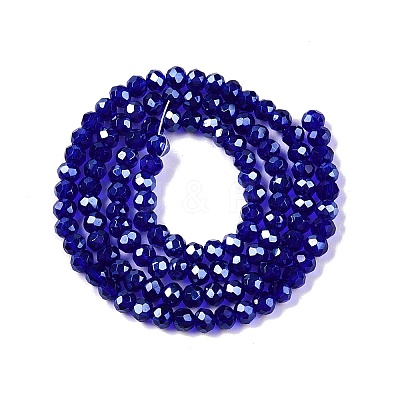Electroplate Glass Beads Strands EGLA-A044-T3mm-A06-1