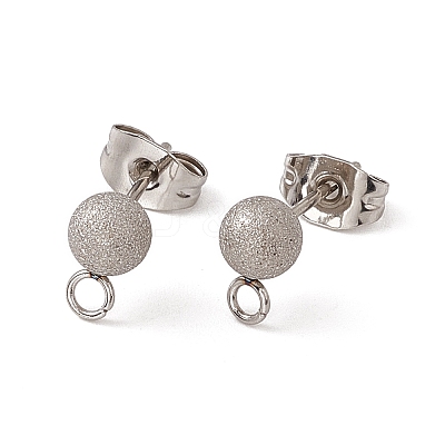 Non-Tarnish 304 Stainless Steel Stud Earring Findings STAS-E179-05C-P-1