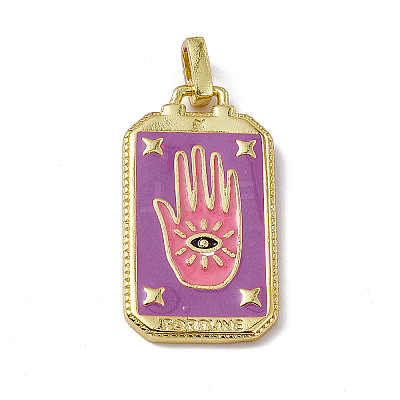 Alloy Enamel Pendants X-ENAM-D042-01K-1