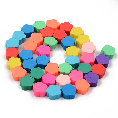 Handmade Polymer Clay Beads Strands X-CLAY-N008-006-1