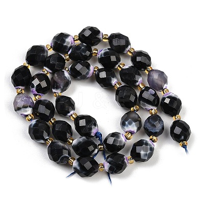 Dyed & Heated Natural Fire Crackle Agate Beads Strands G-N342-149I-21-1