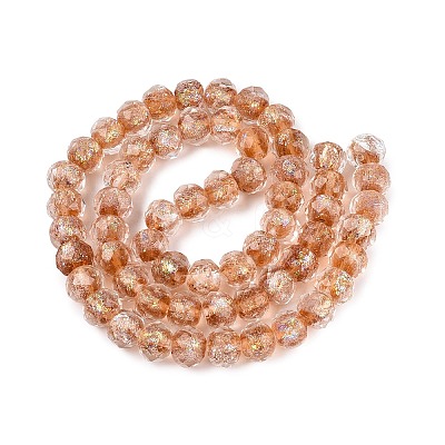 Handmade Foil Glass Beads FOIL-Q001-02H-1