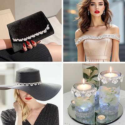 1 Yards Iron Rhinestone Strass Chains FIND-PJ0001-43-1