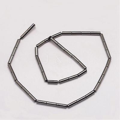 Grade AA Magnetic Synthetic Hematite Bead Strands G-P258-13-B-1