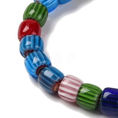 Handmade Lampwork Chevron Beads Strands LAMP-K041-01B-03-1