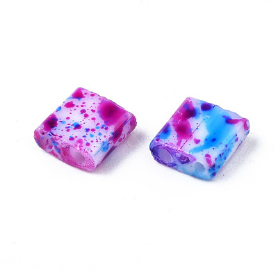 2-Hole Opaque Glass Seed Beads SEED-N004-001-A02-1