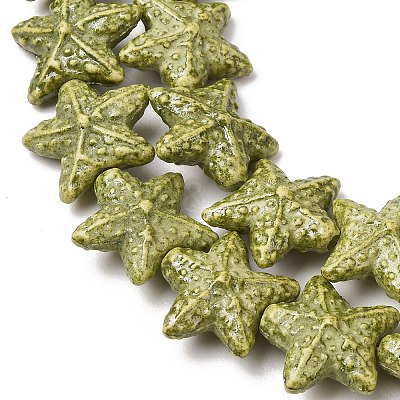 Vintage Handmade Porcelain Beads Strands PR-CBAA37B-04D-1