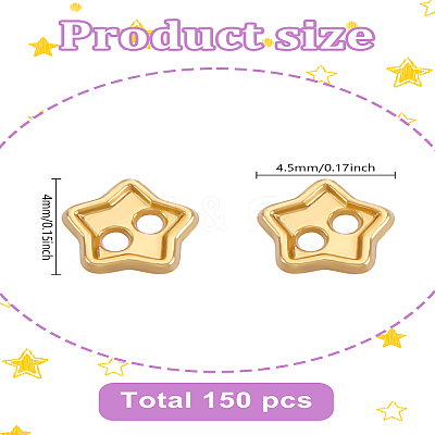 150Pcs 2-hole Alloy Buttons BUTT-LP0001-08-1
