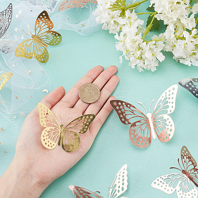 8 Sets 8 Styles Paper Wall Stickers DIY-CA0002-33-1