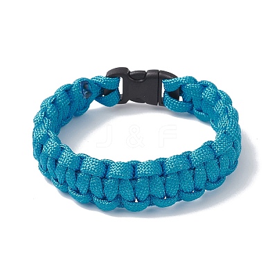 7 Inner Cores Polyester & Spandex Cord Braided Bracelets for Men Women BJEW-JB12509-02-1