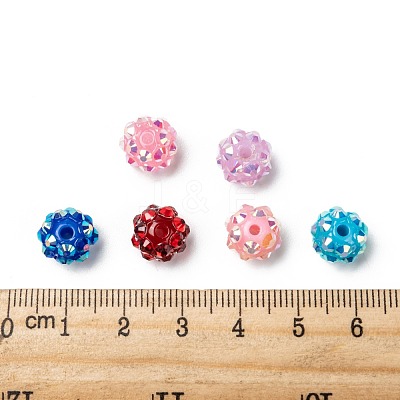 Resin Rhinestone Beads RESI-M019-10mm-M-1