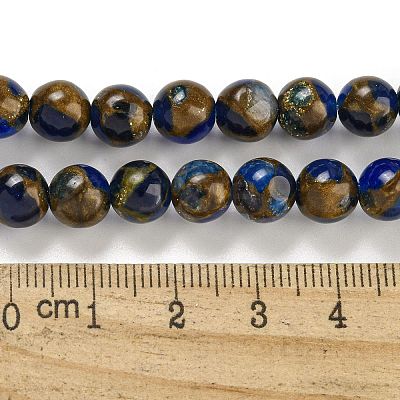Synthetic Gold Clinquant Stone Beads Strands G-P549-A01-01A-1