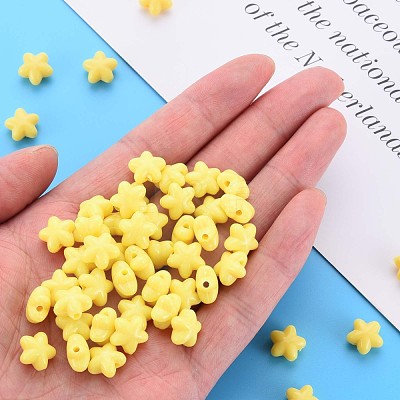 Opaque Acrylic Beads MACR-S373-26-A07-1