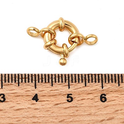 Brass Spring Ring Clasps KK-D407-01G-B-1