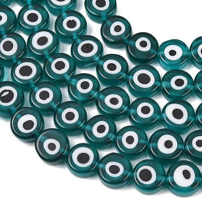 Handmade Evil Eye Lampwork Beads LAMP-C028-02A-1