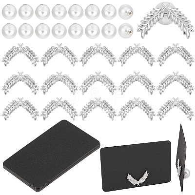 20Pcs ABS Plastic Pearl Pin JEWB-BC0001-15A-1