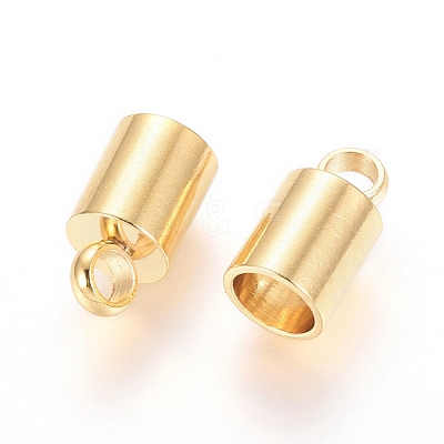 202 Stainless Steel Cord Ends STAS-P091-07G-1