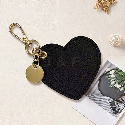 3Pcs PU Leather Pendant Decorations KEYC-CL0001-54-1