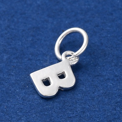 925 Sterling Silver Letter Charms STER-C012-01S-B-1