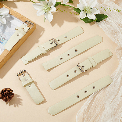 PU Imitation Leather Buckles BUTT-WH0027-46P-03-1