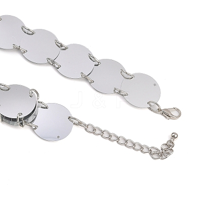 (Defective Closeout Sale: Scratched) Plastic Sequin Body Chain for Women AJEW-XCP0003-29-1