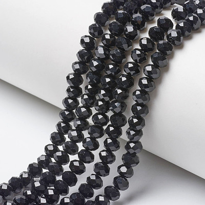 Opaque Solid Color Glass Beads Strands EGLA-A034-P2mm-D18-1