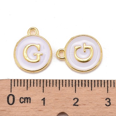 Golden Plated Alloy Charms X-ENAM-S118-01G-1