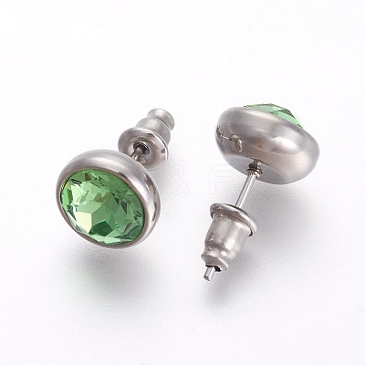 304 Stainless Steel Stud Earrings EJEW-F182-A09-1