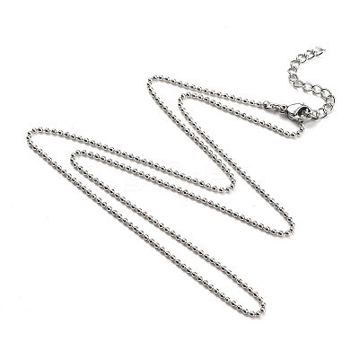 Brass Ball Chain Necklaces NJEW-JN02912-03-1