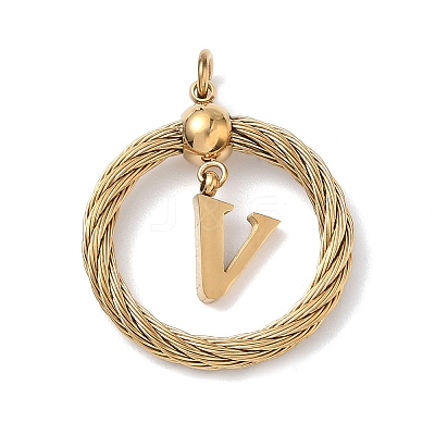 304 Stainless Steel Pendants STAS-D154-01V-G-1