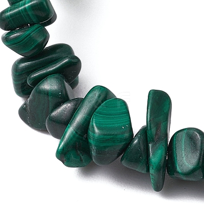 Natural Green Aventurine Chips Beaded Stretch Bracelets for Women BJEW-TA00557-02-1