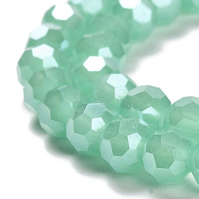 Electroplate Glass Beads Strands EGLA-A035-J6mm-A10-1