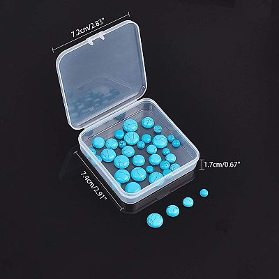 Synthetic Turquoise Cabochons G-AR0001-02-1