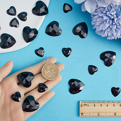 200Pcs 2 Style Acrylic Rhinestone Cabochons MACR-GF0001-03C-1