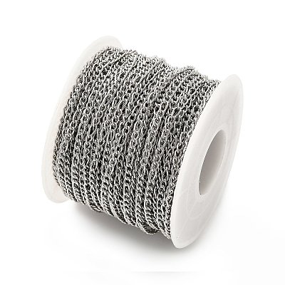 304 Stainless Steel Twisted Chains Curb Chains CHS-B009-01A-P-1