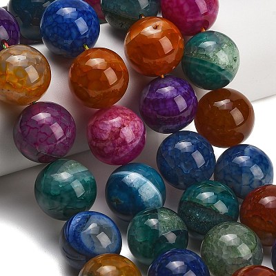 Natural Dragon Veins Agate Beads Strands GG-L001-L01-02-1
