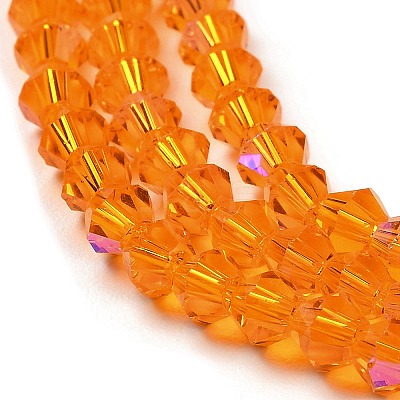 Transparent Electroplate Glass Beads Strands EGLA-A039-T2mm-L23-1