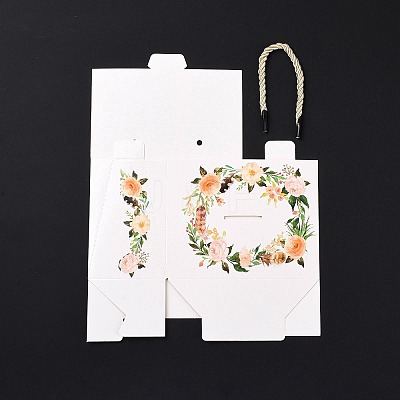 Rectangle Paper Gift Boxes with Handle Rope CON-B010-03B-1