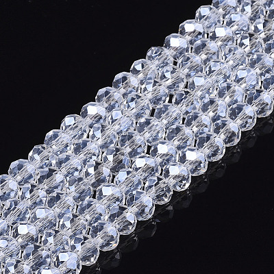 Electroplate Glass Beads Strands EGLA-A044-T1mm-A19-1