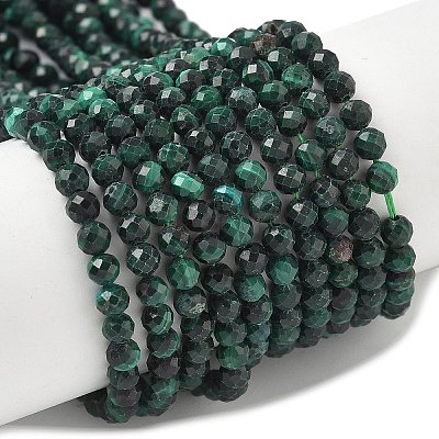 Natural Malachite Beads Strands G-D306-A02-3mm-A-1