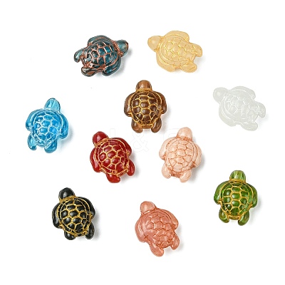 12Pcs 12 Colors Handmade Lampwork Beads LAMP-CJ0002-46-1